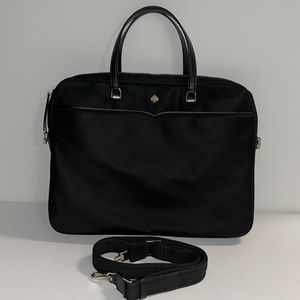 Kate Spade black nylon laptop crossbody/shoulder bag